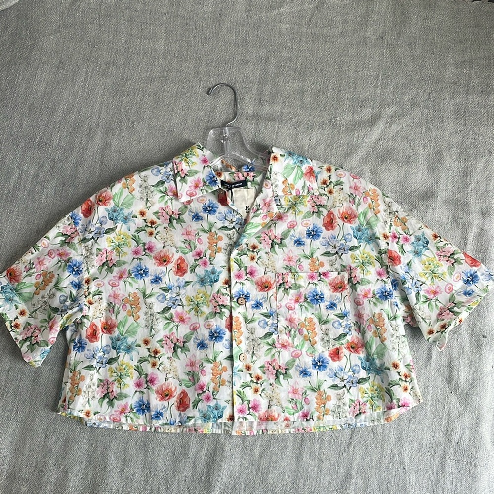 Brand new floral crop top